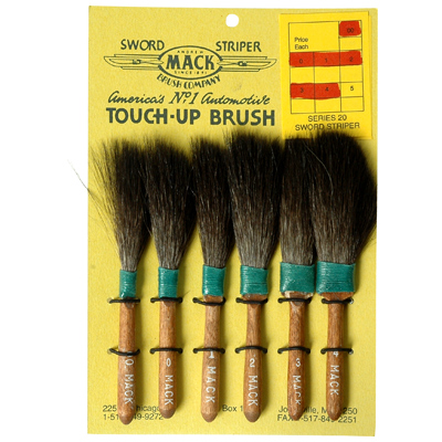 Mack Sword Striper Pinstriping Brush 20 Series - Set of 4