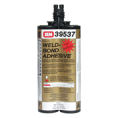 SEM-39537 SEM PRODUCTS DUAL MIX WELD-BOND ADHESIVE 7oz Cartridge